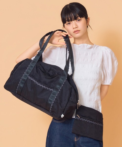 Casselini（キャセリーニ）の「Casselini(キャセリーニ)トラベルバッグ（ボストンバッグ・レディース・ブラウン/ブラック/カーキ/ブルー/ベージュ・FREE）」の6枚目の写真