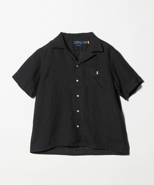 POLO RALPH LAUREN(ポロ ラルフ ローレン)の「<POLO RALPH LAUREN>クラシックフィット キャンプ シャツ(シャツ/ブラウス・メンズ・ブラック/ホワイト・L/M)」の2枚目の写真