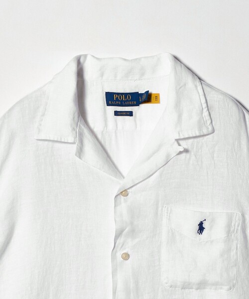 POLO RALPH LAUREN(ポロ ラルフ ローレン)の「<POLO RALPH LAUREN>クラシックフィット キャンプ シャツ(シャツ/ブラウス・メンズ・ブラック/ホワイト・L/M)」の4枚目の写真