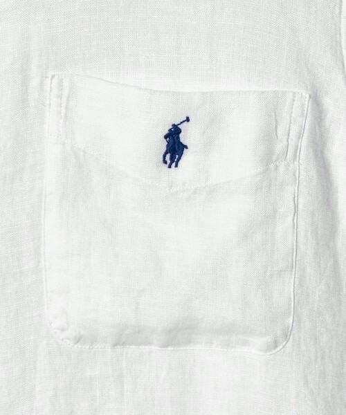 POLO RALPH LAUREN(ポロ ラルフ ローレン)の「<POLO RALPH LAUREN>クラシックフィット キャンプ シャツ(シャツ/ブラウス・メンズ・ブラック/ホワイト・L/M)」の7枚目の写真