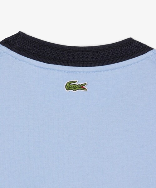 LACOSTE(ラコステ)の「フランスメイド レトロパッチリンガーネックTシャツ(Tシャツ/カットソー・メンズ・オフホワイト/ライトブルー・2/3/4/5)」の17枚目の写真