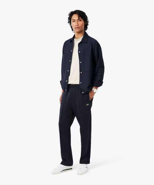 LACOSTE(ラコステ)の「フランスメイド レトロパッチリンガーネックTシャツ(Tシャツ/カットソー・メンズ・オフホワイト/ライトブルー・2/3/4/5)」の11枚目の写真