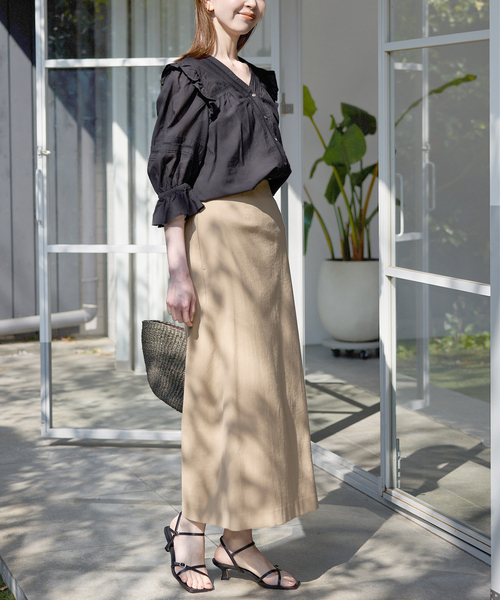 SLOBE IENA(スローブイエナ)の「《追加》コットンレーヨンレースブラウス(シャツ/ブラウス・レディース・ブラック/ホワイト/ブラウン・FREE)」の15枚目の写真