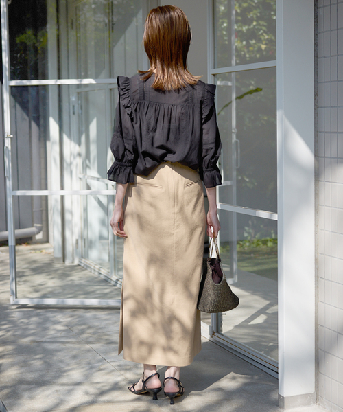 SLOBE IENA(スローブイエナ)の「《追加》コットンレーヨンレースブラウス(シャツ/ブラウス・レディース・ブラック/ホワイト/ブラウン・FREE)」の16枚目の写真