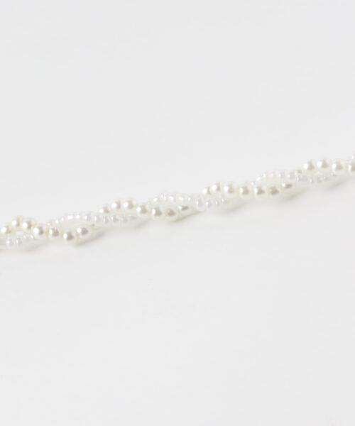 URBAN RESEARCH（アーバンリサーチ）の「decor『デコール』　TWIST PEARL BEADSCHOKER（ネックレス・レディース・ホワイト系その他・ONE）」の7枚目の写真