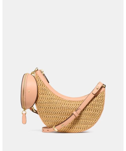 kate spade new york(ケイトスペード ニューヨーク)の「ケーエスデュオ ストロー クロスボディ バッグ(かごバッグ・レディース・ピンク・ONESIZE)」の4枚目の写真