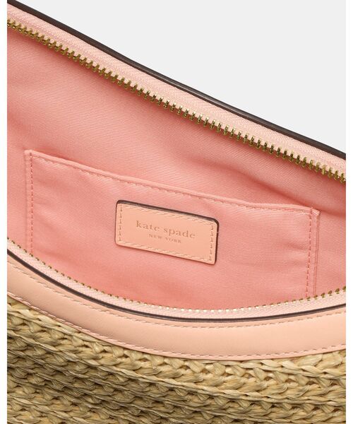 kate spade new york(ケイトスペード ニューヨーク)の「ケーエスデュオ ストロー クロスボディ バッグ(かごバッグ・レディース・ピンク・ONESIZE)」の6枚目の写真