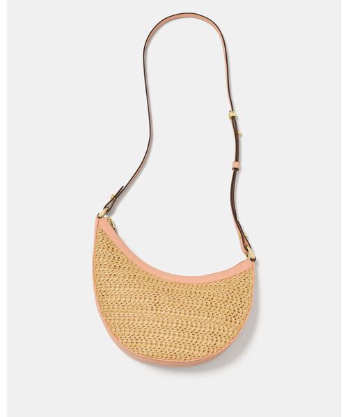 kate spade new york(ケイトスペード ニューヨーク)の「ケーエスデュオ ストロー クロスボディ バッグ(かごバッグ・レディース・ピンク・ONESIZE)」の7枚目の写真