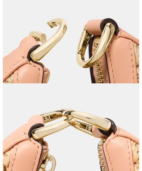 kate spade new york(ケイトスペード ニューヨーク)の「ケーエスデュオ ストロー クロスボディ バッグ(かごバッグ・レディース・ピンク・ONESIZE)」の9枚目の写真