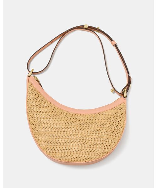 kate spade new york(ケイトスペード ニューヨーク)の「ケーエスデュオ ストロー クロスボディ バッグ(かごバッグ・レディース・ピンク・ONESIZE)」の10枚目の写真