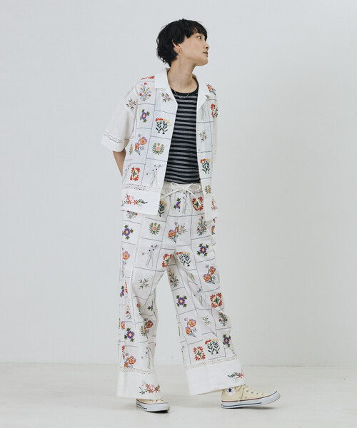 Freada/フリーダ パッチワーク花刺繍パンツ（その他パンツ）｜Freada