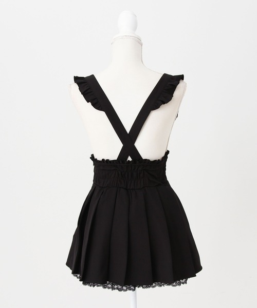 DearMyLove(ディアマイラブ)の「サス付きフリルレースアッププリーツスカート(スカート・レディース・ブラック・3L/LARGE/MEDIUM/SMALL)」の9枚目の写真