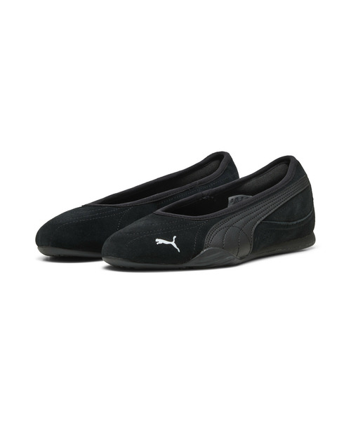 PUMA（プーマ）の「PUMA プーマ ウィメンズ プーマ キャッチ ソレイユ バレリーナ SD スニーカ（バレエシューズ・レディース・ブラック×ホワイト/ホワイト系その他・25.0cm/26.0cm/22.0cm/22.5cm/23.5cm/24.5cm/25.5cm/23.0cm/24.0cm）」の3枚目の写真