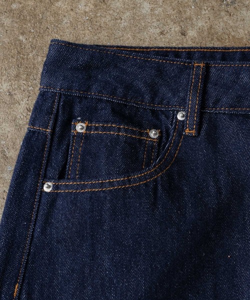 ADAMASTE(アダマスト)の「Button-fly Wide Curve Denim - ボタンフライワイドカーブデニム(デニムパンツ・メンズ・ブラック/インディゴブルー・MEDIUM/LARGE)」の21枚目の写真