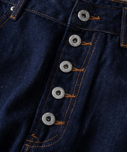 ADAMASTE(アダマスト)の「Button-fly Wide Curve Denim - ボタンフライワイドカーブデニム(デニムパンツ・メンズ・ブラック/インディゴブルー・MEDIUM/LARGE)」の20枚目の写真