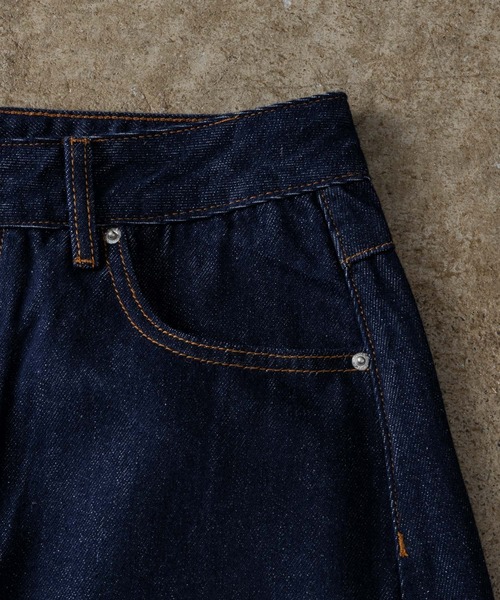 ADAMASTE(アダマスト)の「Button-fly Wide Curve Denim - ボタンフライワイドカーブデニム(デニムパンツ・メンズ・ブラック/インディゴブルー・MEDIUM/LARGE)」の22枚目の写真