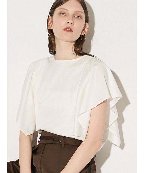 ELENDEEK(エレンディーク)の「バックドレープカットソー(Tシャツ/カットソー・レディース・ブラック/グレー/オフホワイト・FREE)」の12枚目の写真
