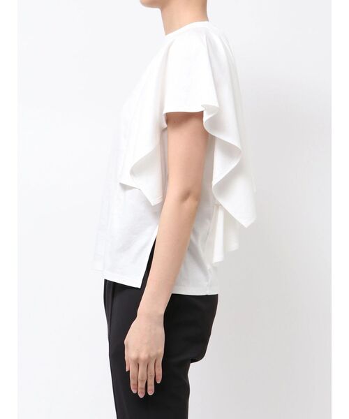 ELENDEEK（エレンディーク）の「BACK DRAPE CS（Tシャツ/カットソー・レディース・ブラック/グレー/オフホワイト・FREE）」の9枚目の写真