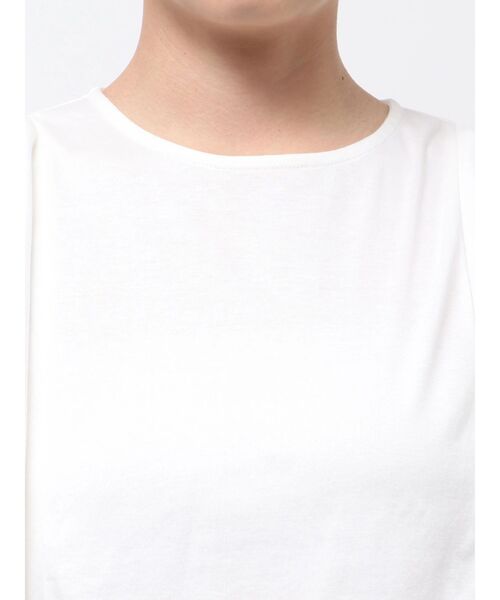 ELENDEEK（エレンディーク）の「BACK DRAPE CS（Tシャツ/カットソー・レディース・ブラック/グレー/オフホワイト・FREE）」の11枚目の写真