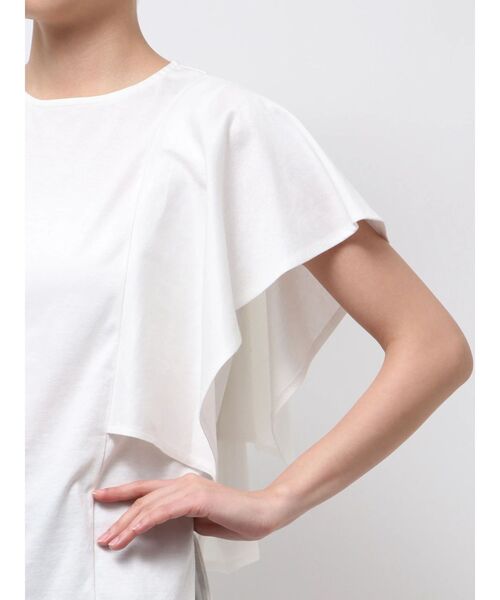 ELENDEEK（エレンディーク）の「BACK DRAPE CS（Tシャツ/カットソー・レディース・ブラック/グレー/オフホワイト・FREE）」の12枚目の写真