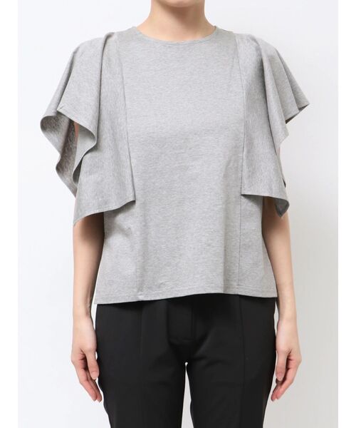 ELENDEEK（エレンディーク）の「BACK DRAPE CS（Tシャツ/カットソー・レディース・ブラック/グレー/オフホワイト・FREE）」の15枚目の写真