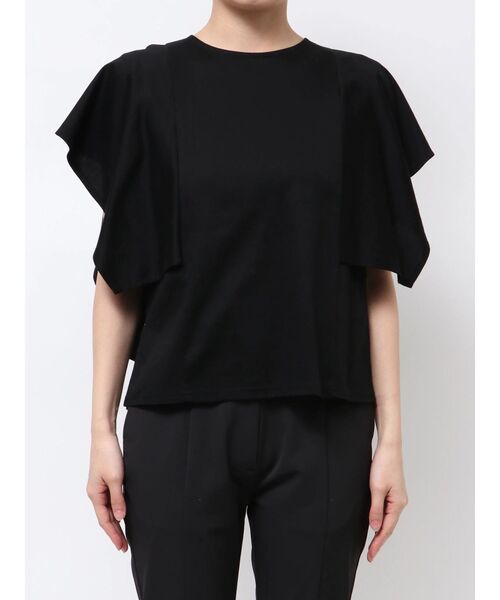 ELENDEEK（エレンディーク）の「BACK DRAPE CS（Tシャツ/カットソー・レディース・ブラック/グレー/オフホワイト・FREE）」の16枚目の写真