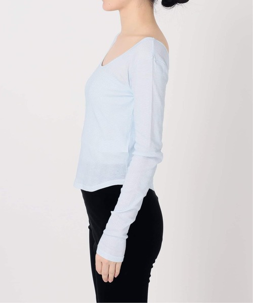 EDIT. FOR LULU（エディットフォールル）の「別注【miller×lulu】シアーツイントップス（Tシャツ/カットソー・レディース・サックスブルー/ピンク・FREE）」の11枚目の写真