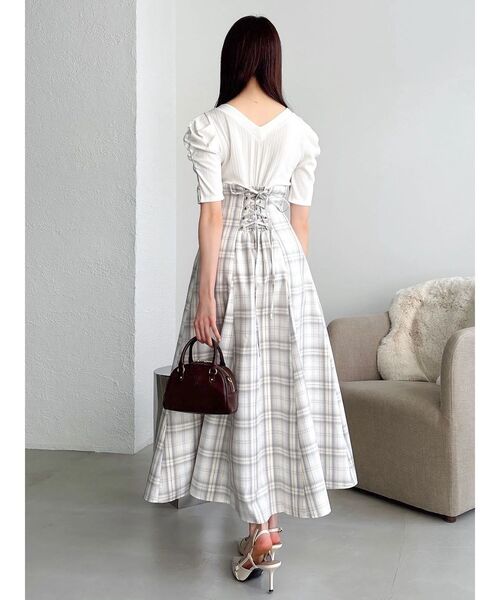 dazzlin(ダズリン)の「ハーフラウンドミニボストンバッグ(ハンドバッグ・レディース・ブラウン/ライム・FREE)」の6枚目の写真