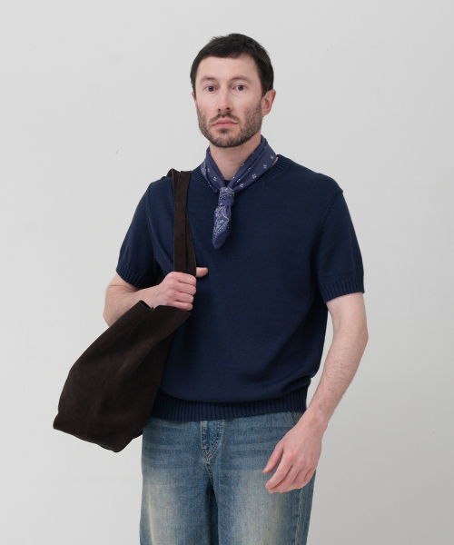 Softcotton 100 3PLY Round лонгслив поло-ник 'Dark Navy'