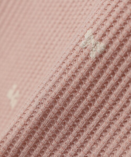 SHIPS any(シップス エニィ)の「SHIPS any:〈洗濯機可能〉ワッフル リボン クルーネック プルオーバー<KIDS>(Tシャツ/カットソー・キッズ・ホワイト系その他/ピンク/ライトグリーン・130/150/140)」の7枚目の写真