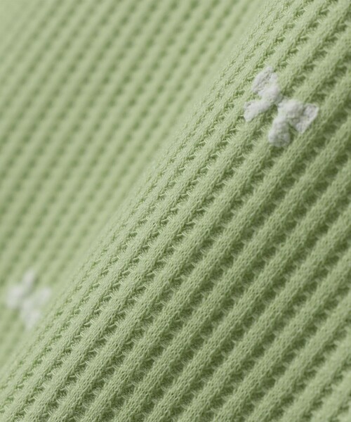 SHIPS any(シップス エニィ)の「SHIPS any:〈洗濯機可能〉ワッフル リボン クルーネック プルオーバー<KIDS>(Tシャツ/カットソー・キッズ・ホワイト系その他/ピンク/ライトグリーン・130/150/140)」の9枚目の写真