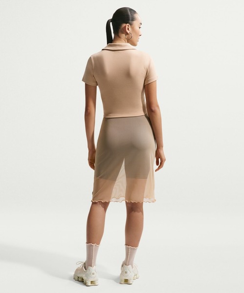 NIKE（ナイキ）の「ナイキ NIKE ナイキ  NSW エッセンシャル S/S ポロ（ポロシャツ・レディース・ブラック/オフホワイト/ベージュ・S/M/L/XL）」の9枚目の写真