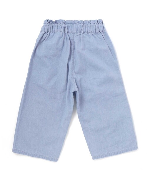 SLAP SLIP（スラップスリップ）の「ウエストリボン付き7分丈リラックスパンツ(90~130cm)（デニムパンツ・キッズ・イエロー/ブルー・100cm/130cm/120cm/90cm/110cm）」の6枚目の写真