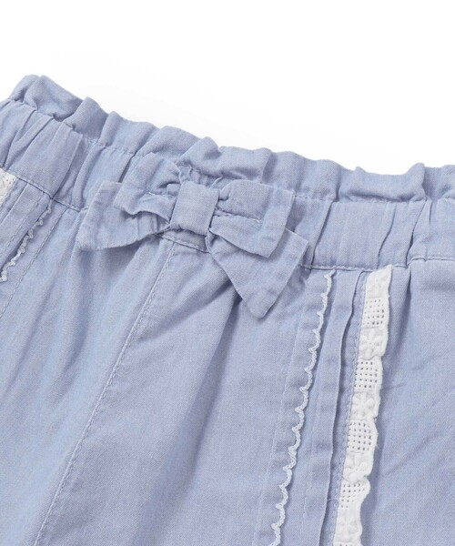 SLAP SLIP（スラップスリップ）の「ウエストリボン付き7分丈リラックスパンツ(90~130cm)（デニムパンツ・キッズ・イエロー/ブルー・100cm/130cm/120cm/90cm/110cm）」の7枚目の写真