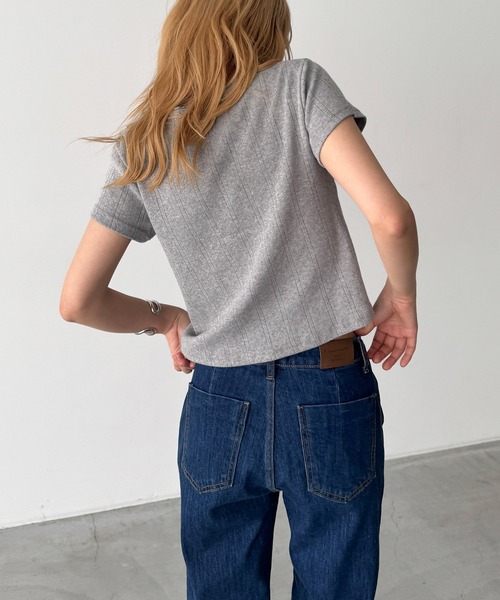 CANAL JEAN(キャナルジーン)の「El mar アイレットピコレース半袖カーディガン(カーディガン/ボレロ・レディース・グレー/ホワイト/ブラック・ONE SIZE)」の8枚目の写真