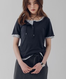 henry neck layered tee set / レイヤードヘンリーTシャツセット
