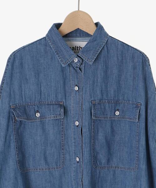 le.coeur blanc(ルクールブラン)の「Healthy DENIM Almond(シャツ/ブラウス・レディース・ブルー・38)」の16枚目の写真