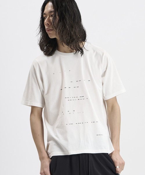 NO ID.(ノーアイディ)の「【NO ID.】Binary Number Print T-Shirt / バイナリー ナンバー プリント Tシャツ(Tシャツ/カットソー・メンズ・ブラック/ホワイト・2/1)」の19枚目の写真