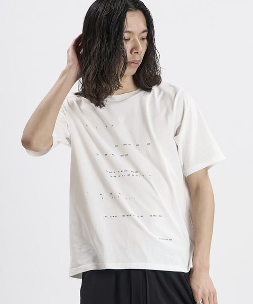 NO ID.(ノーアイディ)の「【NO ID.】Binary Number Print T-Shirt / バイナリー ナンバー プリント Tシャツ(Tシャツ/カットソー・メンズ・ブラック/ホワイト・2/1)」の20枚目の写真