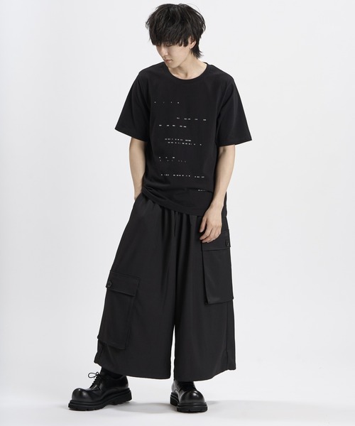 NO ID.(ノーアイディ)の「【NO ID.】Binary Number Print T-Shirt / バイナリー ナンバー プリント Tシャツ(Tシャツ/カットソー・メンズ・ブラック/ホワイト・2/1)」の14枚目の写真