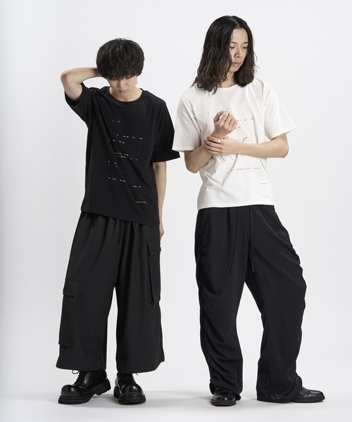 NO ID.(ノーアイディ)の「【NO ID.】Binary Number Print T-Shirt / バイナリー ナンバー プリント Tシャツ(Tシャツ/カットソー・メンズ・ブラック/ホワイト・2/1)」の12枚目の写真