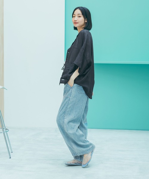 niko and...(ニコアンド)の「ライトオンスルーズデニムパンツ(デニムパンツ・レディース・ライトブルー/チャコール/インディゴブルー/ライトグリーン・MEDIUM/LARGE)」の16枚目の写真