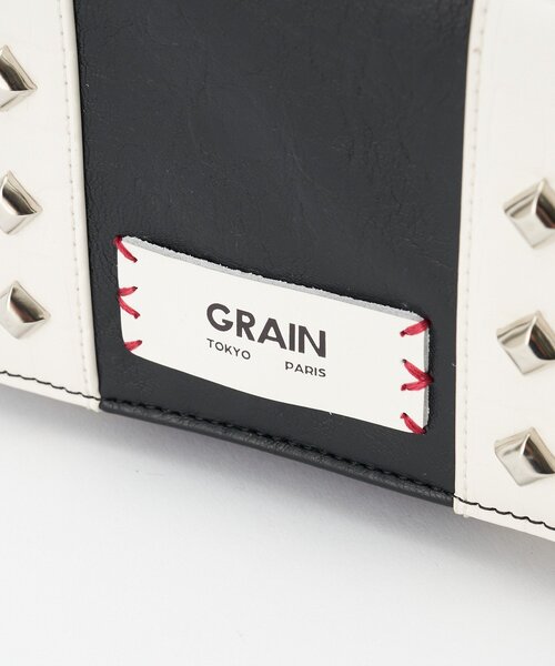 GRAIN(グレイン)の「【GRAIN/グレイン】クロココンビスタッズミニショルダーバッグ(トートバッグ・レディース・ブラック/パープル/ベージュ・FREE)」の21枚目の写真