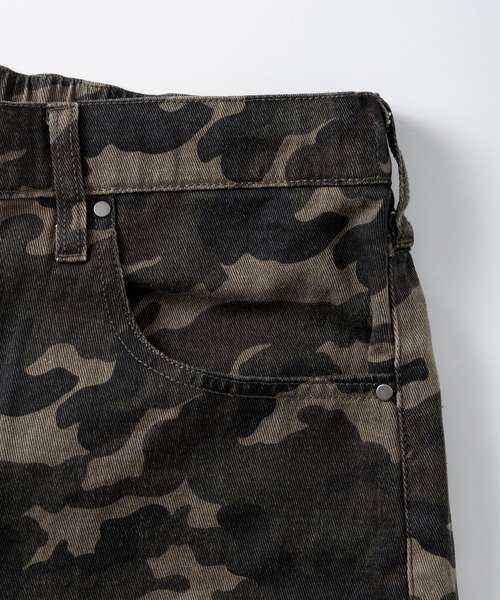 ILL'S(イルズ)の「ダブルニーカーブショーツ / DOUBLE KNEE CURVE SHORTS メンズ ウィメンズ ユニセックス(デニムパンツ・メンズ・カーキ/ブラック/ブルー・L/M)」の6枚目の写真