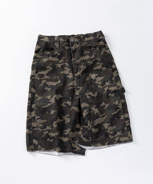 ILL'S(イルズ)の「ダブルニーカーブショーツ / DOUBLE KNEE CURVE SHORTS メンズ ウィメンズ ユニセックス(デニムパンツ・メンズ・カーキ/ブラック/ブルー・L/M)」の4枚目の写真