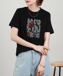 BRODIAEA カラフル刺繍半袖Tシャツ【日本製】