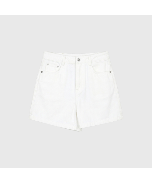 LOOKAST(ルックキャスト)の「ナディアサマー デニムショーツ_ホワイト / NADIA SUMMER DENIM SHORTS_WHITE(デニムパンツ・レディース・ホワイト・SMALL/MEDIUM)」の1枚目の写真
