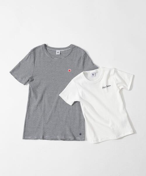 PETIT BATEAU(プチバトー)の「『別注』PETIT BATEAU×DOORS 刺繍ロゴTシャツ(Tシャツ/カットソー・キッズ・ホワイト/ネイビー/グレー・10A/8A/6A/110)」の9枚目の写真