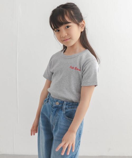 PETIT BATEAU(プチバトー)の「『別注』PETIT BATEAU×DOORS 刺繍ロゴTシャツ(Tシャツ/カットソー・キッズ・ホワイト/ネイビー/グレー・10A/8A/6A/110)」の15枚目の写真