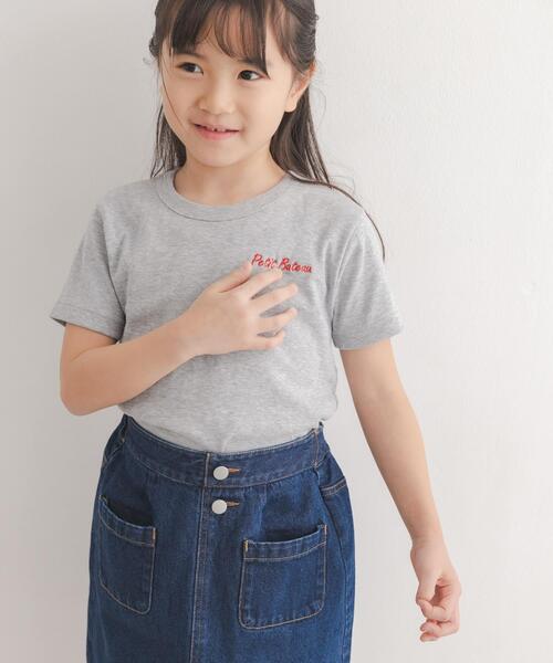 PETIT BATEAU(プチバトー)の「『別注』PETIT BATEAU×DOORS 刺繍ロゴTシャツ(KIDS)(Tシャツ/カットソー・キッズ・ホワイト/ネイビー/グレー・10A/8A/6A/110)」の11枚目の写真